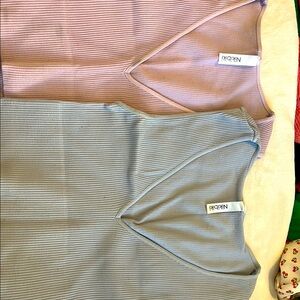Nikibiki Seamless Ribbed Tanks - Set of 2!